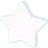 Estrella de cartón endurecido blanco