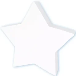 Estrella de cartón endurecido blanco