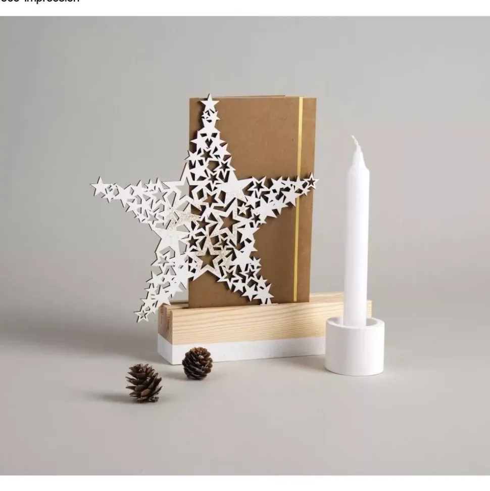 Estrella de estrellas de madera Rayher