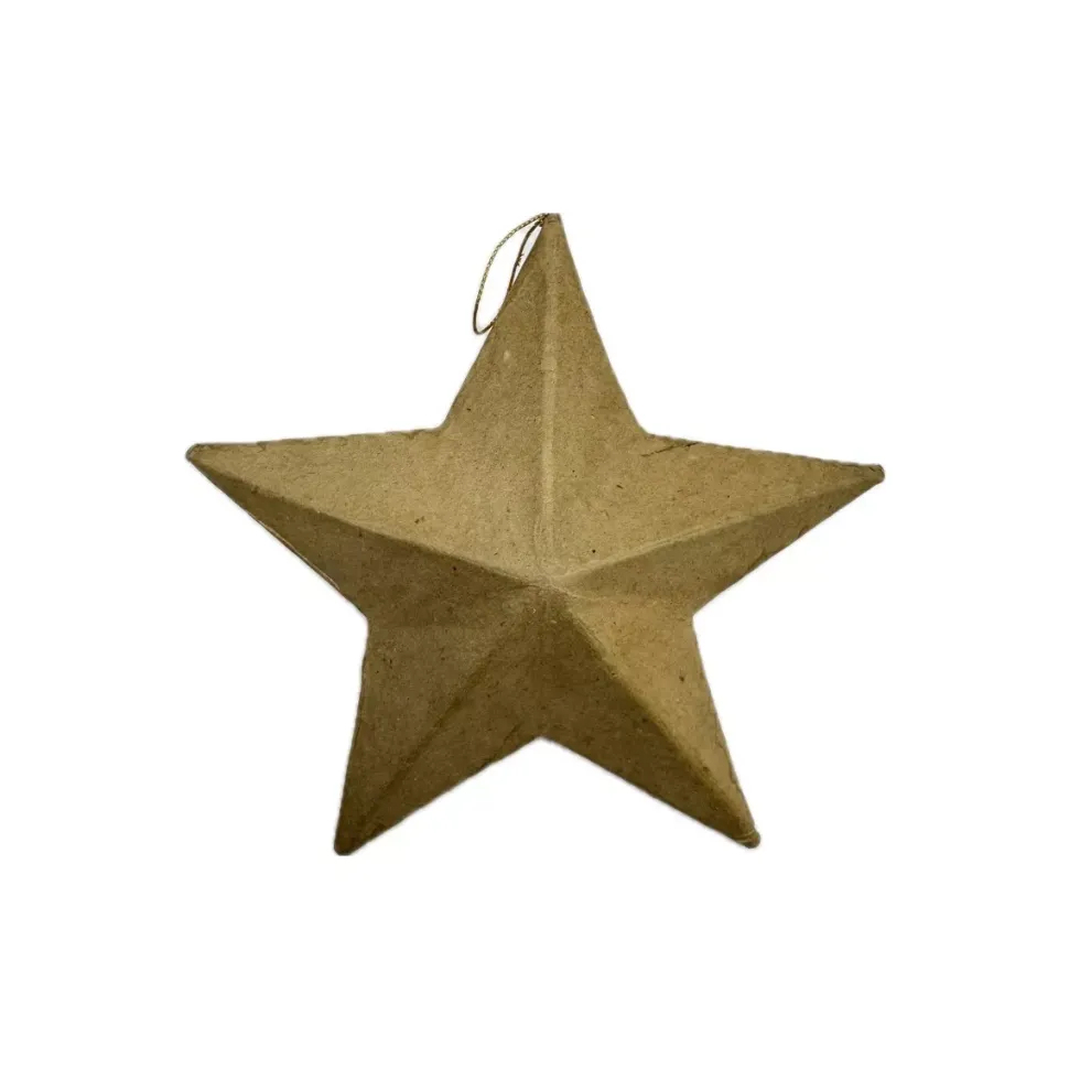 Estrella de papel maché