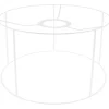 Estructura para pantalla de lámpara Artemio 23cm