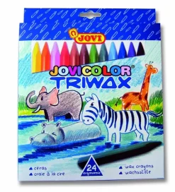 Estuche 24 Ceras Jovicolor Triwax Jovi