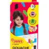 Estuche 6 gouache con pincel Jovi 15ml