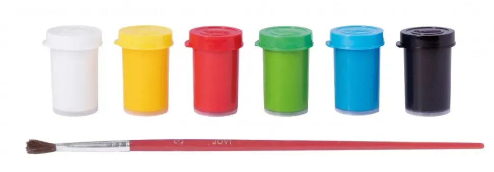 Estuche 6 gouache con pincel Jovi 15ml