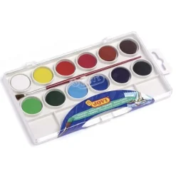 Estuche 12 Pastillas Acuarelas Jovi 22ml