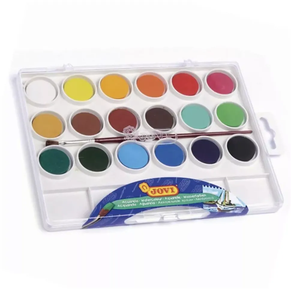 Estuche 18 Pastillas Acuarelas Jovi 22ml