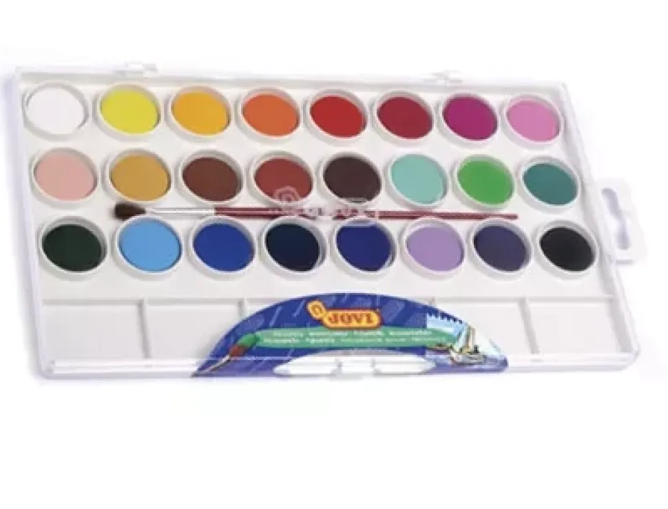 Estuche 24 Pastillas Acuarelas Jovi 22ml