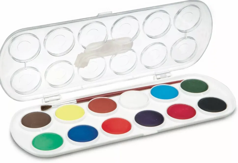 Estuche 12 Pastillas Acuarelas Jovi 30ml