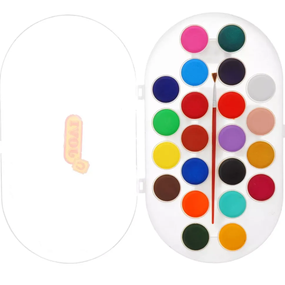 Estuche 22 Pastillas Acuarelas Jovi 30ml