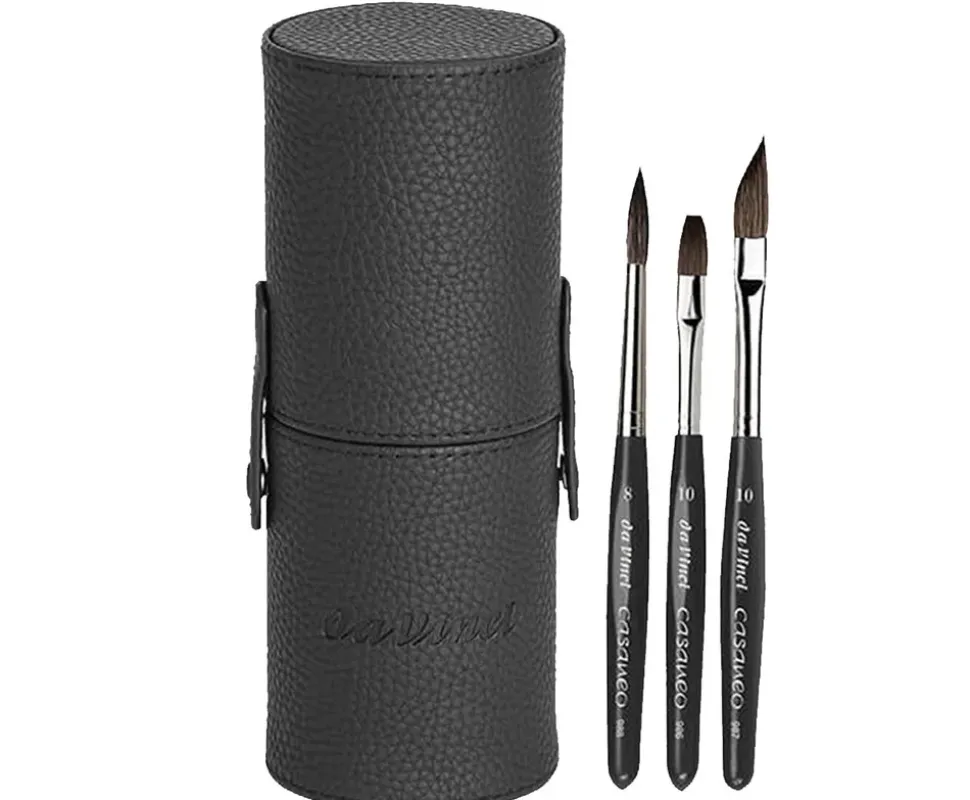 Estuche 3 pinceles acuarela mini 4875 Casaneo da Vinci