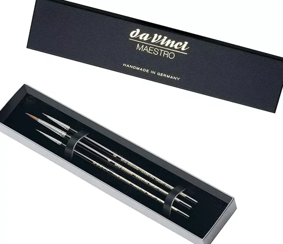 Estuche 3 pinceles acuarela 5500 Maestro da Vinci