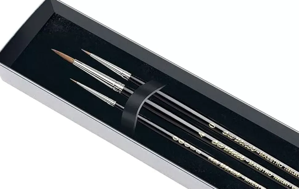 Estuche 3 pinceles acuarela 5500 Maestro da Vinci