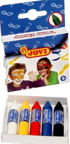 Estuche 5 Pinturas Maquillaje Colores Surtidos Jovi