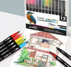 Estuche 12 Rotuladores de Doble Punta Gama Creative Fine Brush Alex Bog