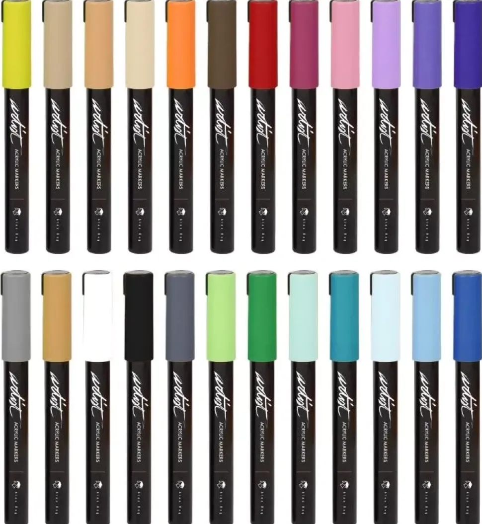 Estuche 24 Rotuladores Gama Artist Acrílicos Alex Bog