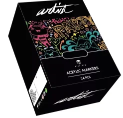 Estuche 24 Rotuladores Gama Artist Acrílicos Alex Bog