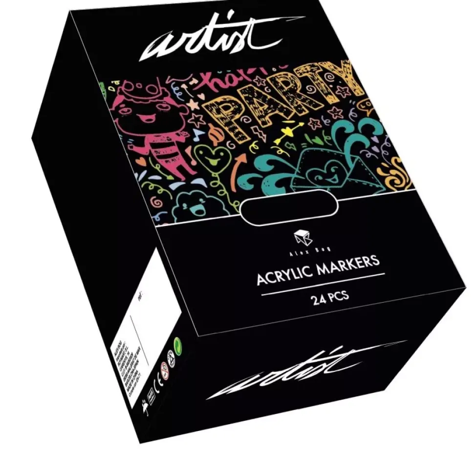 Estuche 24 Rotuladores Gama Artist Acrílicos Alex Bog