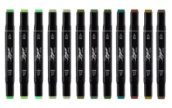 Estuche 12 Rotuladores Gama Artist Tonos del Bosque Alex Bog