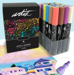 Estuche 36 Rotuladores Gama Artist Acrílicos Alex Bog