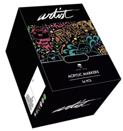Estuche 36 Rotuladores Gama Artist Acrílicos Alex Bog