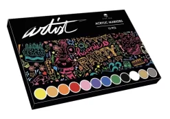 Estuche 12 Rotuladores Gama Artist Acrílicos Alex Bog