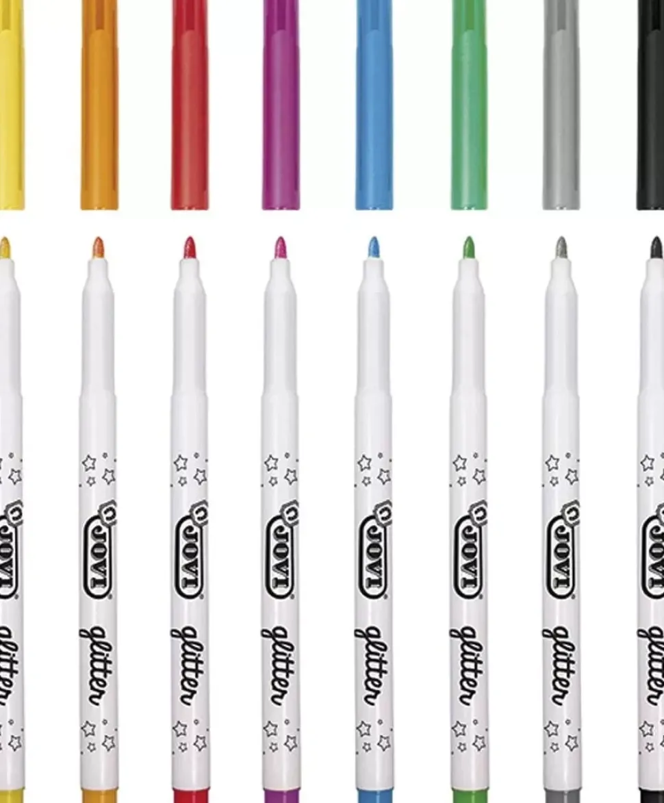 Estuche 8 Rotuladores Glitter Jovi