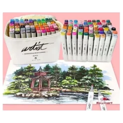 Estuche 60 Rotuladores Luxe Canvas Gama Artist Alex Bog