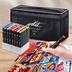 Estuche 160 Rotuladores Luxury Canvas Gama Artist Alex Bog