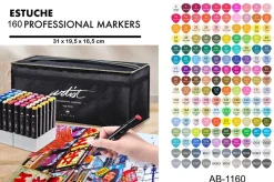 Estuche 160 Rotuladores Luxury Canvas Gama Artist Alex Bog