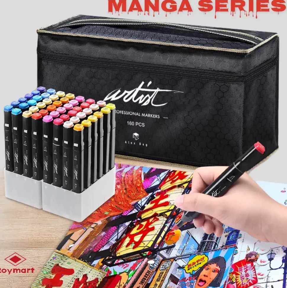 Estuche 160 Rotuladores Luxury Canvas Gama Artist Alex Bog