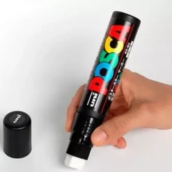 Estuche 2 Rotuladores PC17K Blanco y Negro Uni Posca