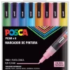 Estuche 8 rotuladores PC3M Fino Purpurina Uni Posca
