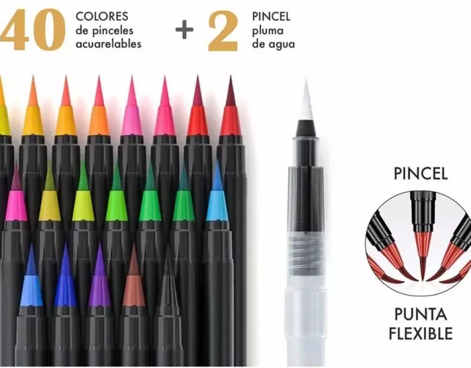 Estuche 40+2 Watercolor Brush Alex Bog