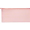 Estuche Chevron rosa y dorado Rico 10x21,5cm