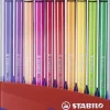 Estuche ColorParade 20 Rotuladores STABILO Pen 68 Rojo/Azul