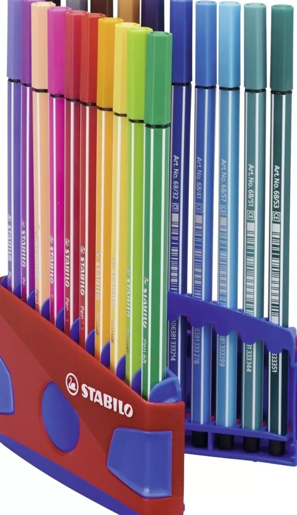 Estuche ColorParade 20 Rotuladores STABILO Pen 68 Rojo/Azul