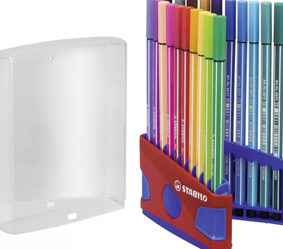 Estuche ColorParade 20 Rotuladores STABILO Pen 68 Rojo/Azul