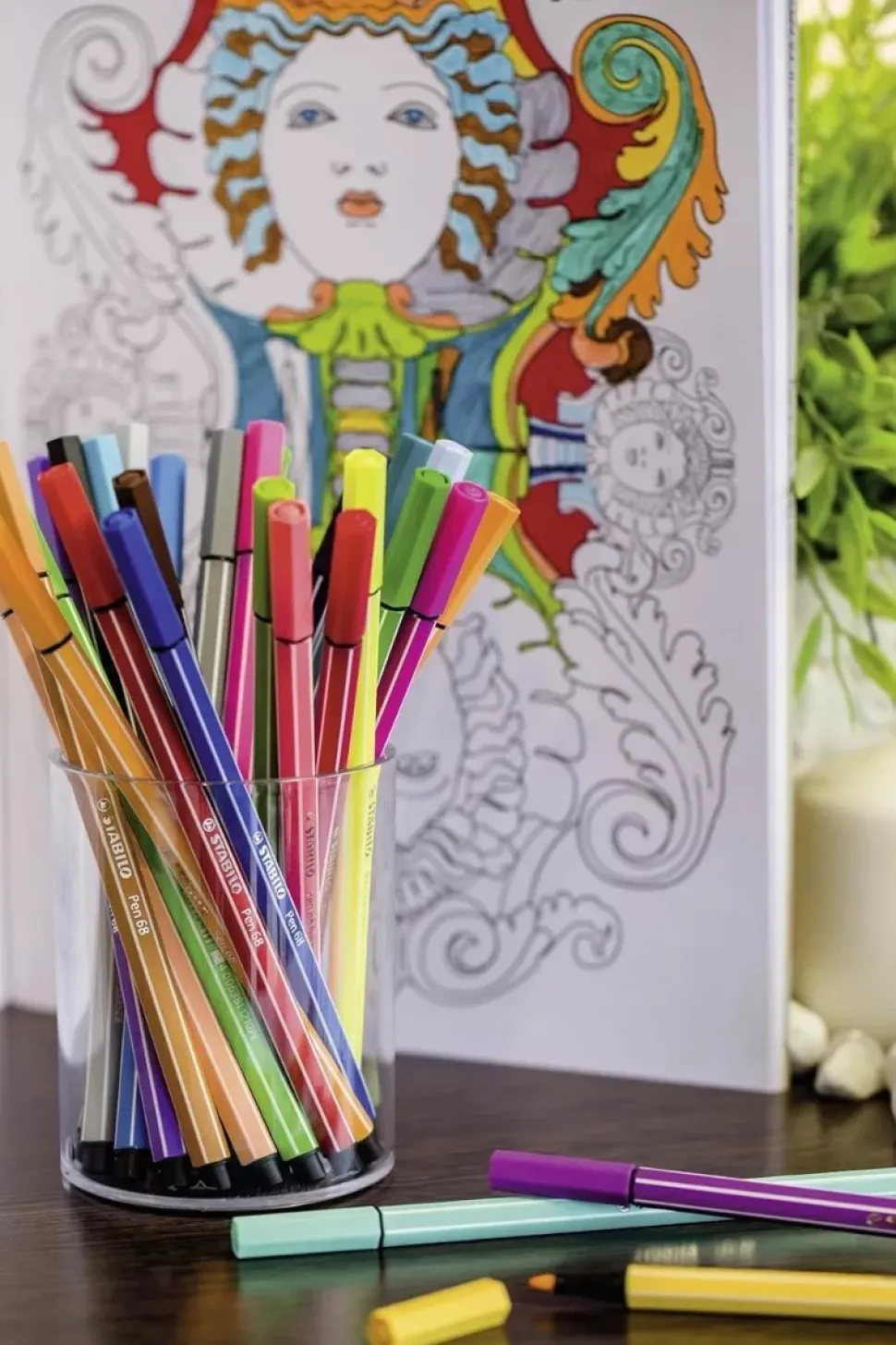 Estuche ColorParade 20 Rotuladores STABILO Pen 68 Rojo/Azul