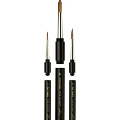 Estuche cuero 3 Pinceles redondos 5382 Maestro da Vinci