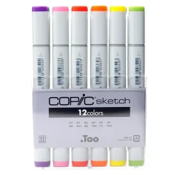 Estuche de 12 rotuladores Colores Básicos Copic Sketch