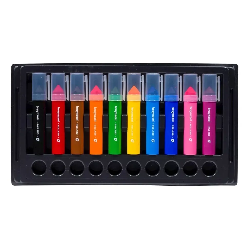 Estuche de 10 Rotuladores Kids Punta Gruesa Bruynzeel