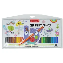 Estuche de 30 Rotuladores Kids Bruynzeel