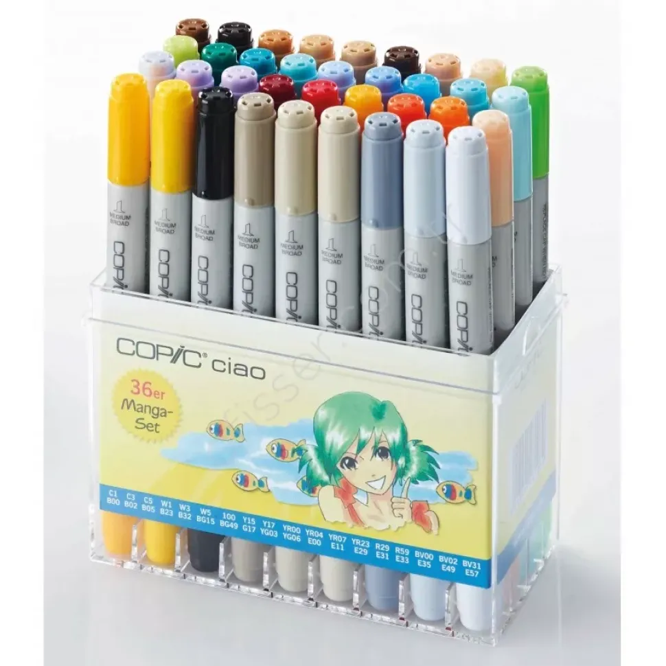 Estuche de 36 rotuladores Manga Copic Ciao