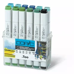 Estuche de 12 rotuladores Tonos Medio Ambiente Copic Classic