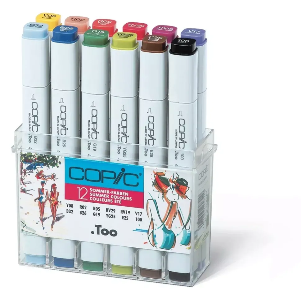 Estuche de 12 rotuladores Tonos Verano Copic Classic