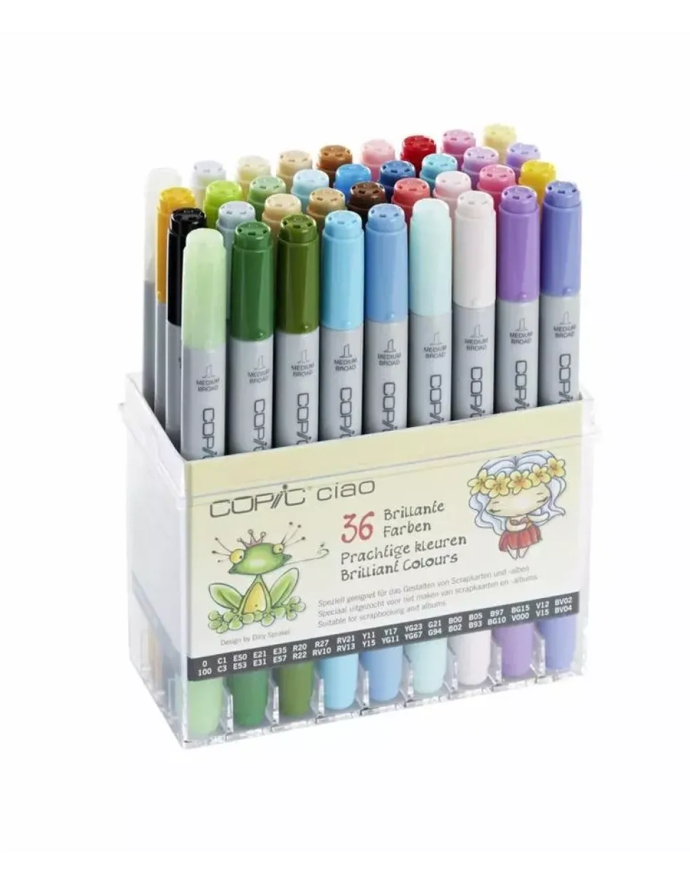 Estuche de 36 rotuladores Tonos Brillantes Copic Ciao