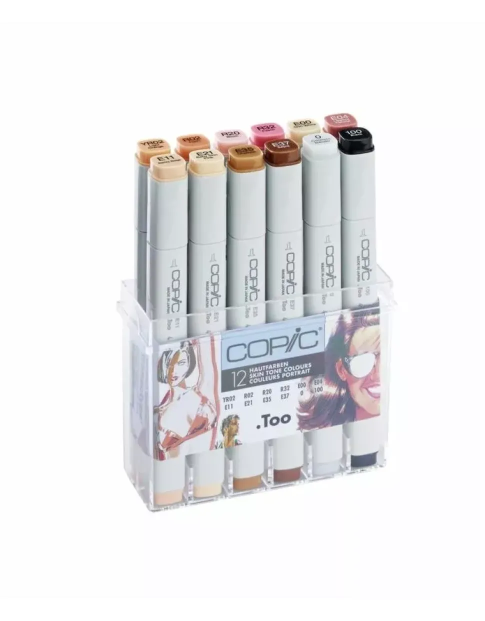 Estuche de 12 rotuladores Tonos Piel Copic Classic