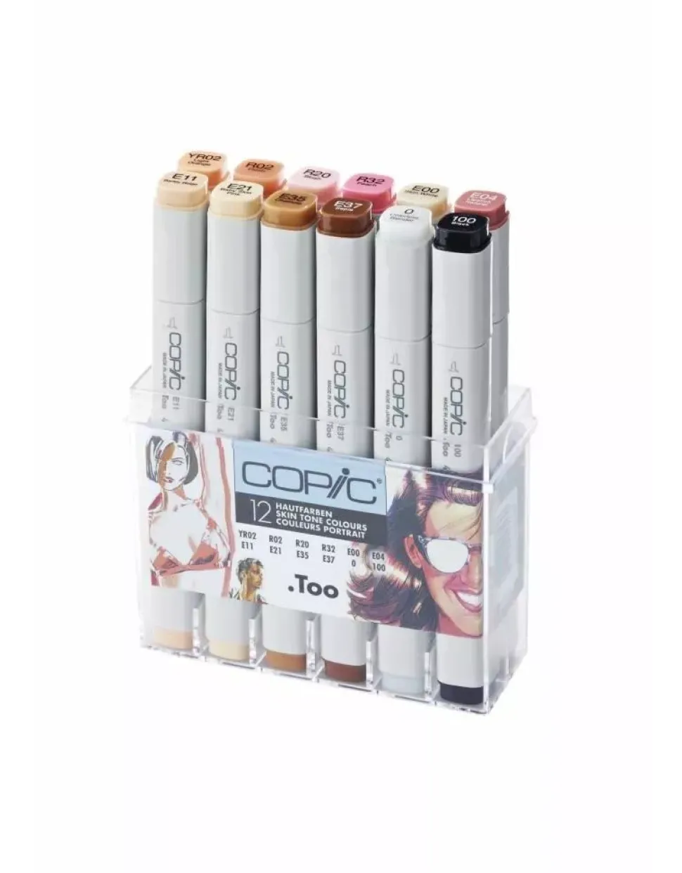 Estuche de 12 rotuladores Tonos Piel Copic Classic