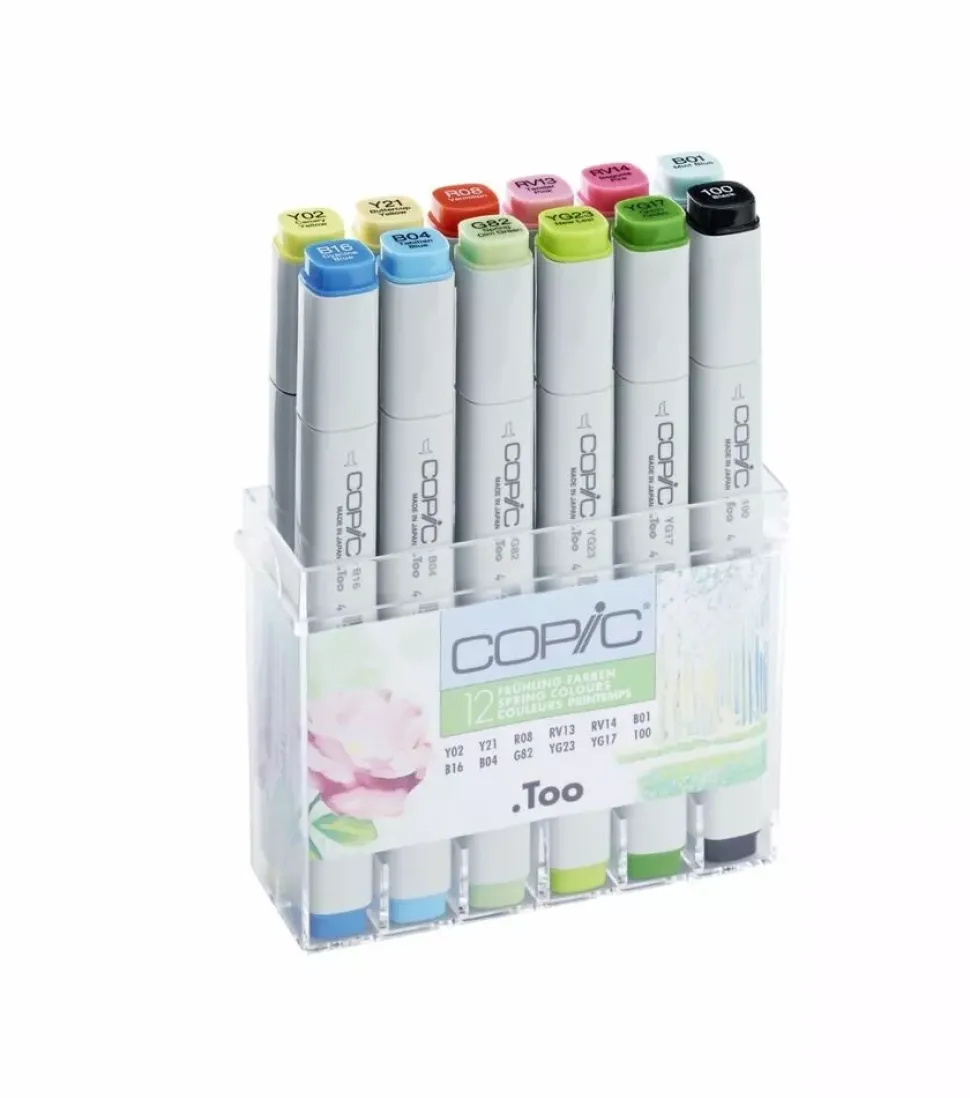 Estuche de 12 rotuladores Tonos Primavera Copic Classic
