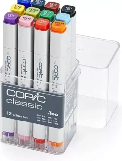Estuche de 12 Rotuladores Tonos Básicos Copic Classic